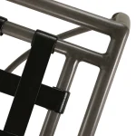 Majorca Wrought Aluminum Outdoor Ottoman - Image 8