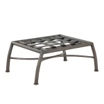 Majorca Wrought Aluminum Outdoor Ottoman - Image 9