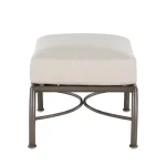 Majorca Wrought Aluminum Outdoor Ottoman - Image 10