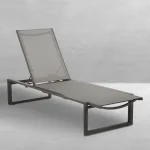 Belmont Sling Wrought Aluminum Outdoor Chaise Lounge