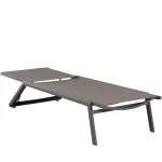 Salem Wrought Aluminum Outdoor Sling Chaise Lounge - Image 9