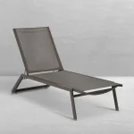Salem Wrought Aluminum Outdoor Sling Chaise Lounge - Image 8