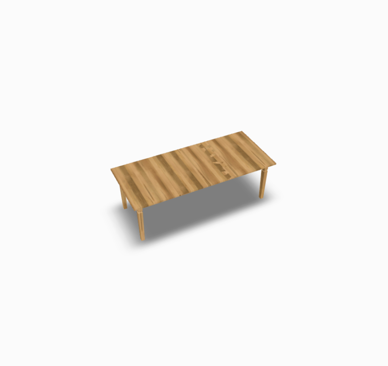 Plank Table 4272P w/ 2-18 Leaves