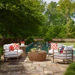 Largo Wicker 40 In. Round Outdoor Pedestal Coffee Table - Image 8