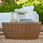 Largo Wicker 40 In. Round Outdoor Pedestal Coffee Table - Image 10