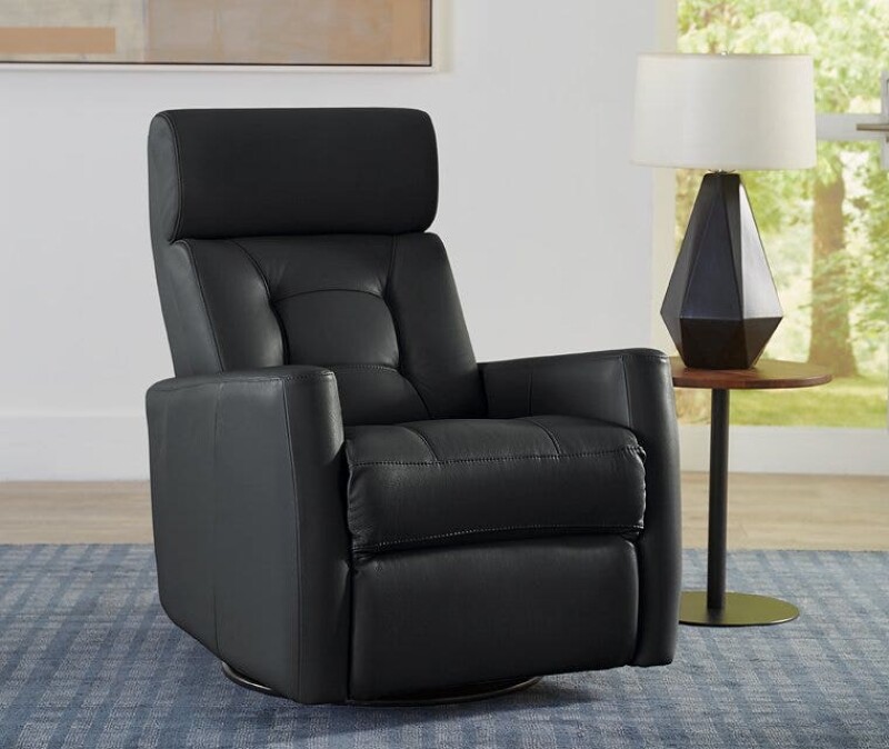 Baltic Power Swivel Gliding Recliner with Power Headrest