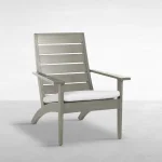 Kennebunkport Wrought Aluminum Outdoor Adirondack Arm Chair