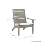 Kennebunkport Wrought Aluminum Outdoor Adirondack Arm Chair - Image 13