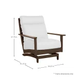 Kennebunkport Wrought Aluminum Outdoor Spring Lounge Chair - Image 28