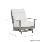 Kennebunkport Wrought Aluminum Outdoor Spring Lounge Chair - Image 24