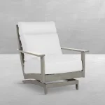 Kennebunkport Wrought Aluminum Outdoor Spring Lounge Chair - Image 19