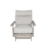 Kennebunkport Wrought Aluminum Outdoor Spring Lounge Chair - Image 4