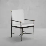 Roma Wrought Aluminum Outdoor Arm Chair
