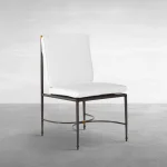 Roma Wrought Aluminum Outdoor Side Chair - Image 5