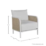 Havana Cane N-dura Resin Wicker Outdoor Lounge Chair