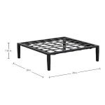Havana N-dura Resin Wicker Outdoor Ottoman - Image 10