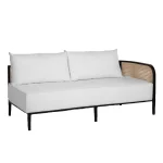 Havana Cane N-dura Resin Wicker Outdoor Right Arm Facing Sectional - Image 6
