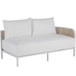 Havana Cane N-dura Resin Wicker Outdoor Right Arm Facing Sectional - Image 7