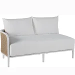 Havana Cane N-dura Resin Wicker Outdoor Left Arm Facing Sectional - Image 3