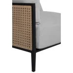 Havana Cane N-dura Resin Wicker Outdoor Corner Sectional - Image 3