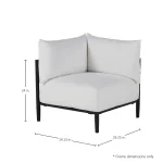 Havana Cane N-dura Resin Wicker Outdoor Corner Sectional - Image 4