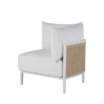 Havana Cane N-dura Resin Wicker Outdoor Corner Sectional - Image 6