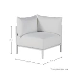 Havana Cane N-dura Resin Wicker Outdoor Corner Sectional - Image 8