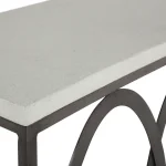 Ella Aluminum Rectangle Outdoor Console Table 50 In. W X 35 In. H - Image 5