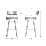 Morgan Swivel stool 44475-30WE/1B53DHF4 - Image 8