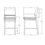 Avery Non swivel stool 44541-26WE/1B25DAF4 - Image 8