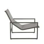 Serenata Wrought Aluminum Outdoor Sling Easy Lounge Chair - Image 5