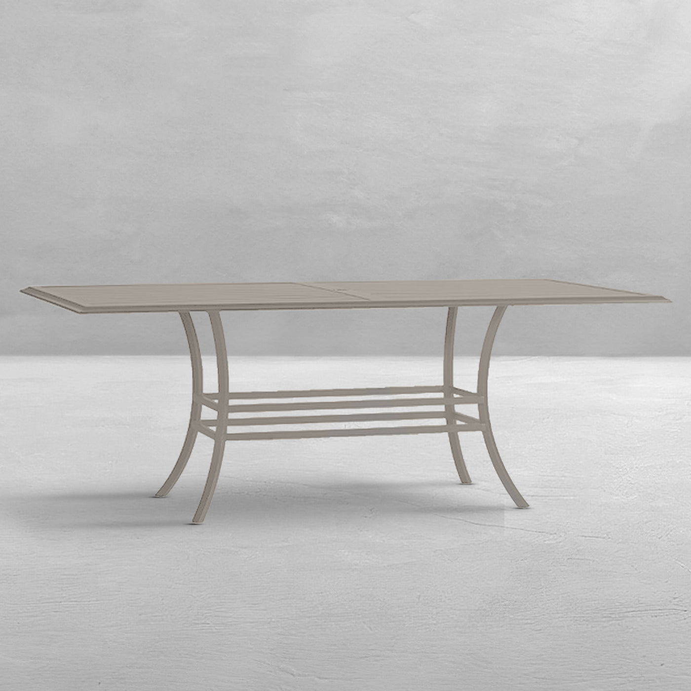Cort Aluminum Rectangle Outdoor Pedestal Table Base 50.5 In. W X 28.5 In. H