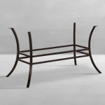 Cort Aluminum Rectangle Outdoor Pedestal Table Base 50.5 In. W X 28.5 In. H - Image 3