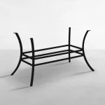 Cort Aluminum Rectangle Outdoor Pedestal Table Base 50.5 In. W X 28.5 In. H - Image 4