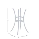 Cort Aluminum Outdoor Pedestal Bar Base 31 In. W X 39 In. H