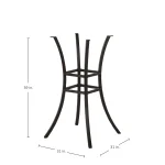 Cort Aluminum Outdoor Pedestal Bar Base 31 In. W X 39 In. H - Image 10