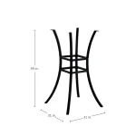 Cort Aluminum Outdoor Pedestal Bar Base 31 In. W X 39 In. H - Image 11