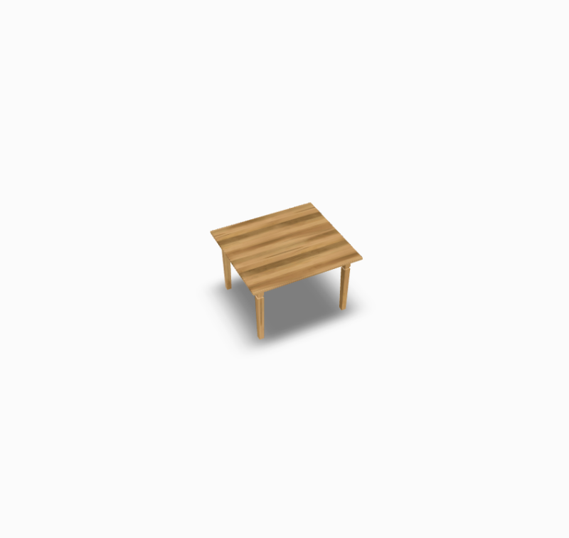 Plank Table 4848P Solid