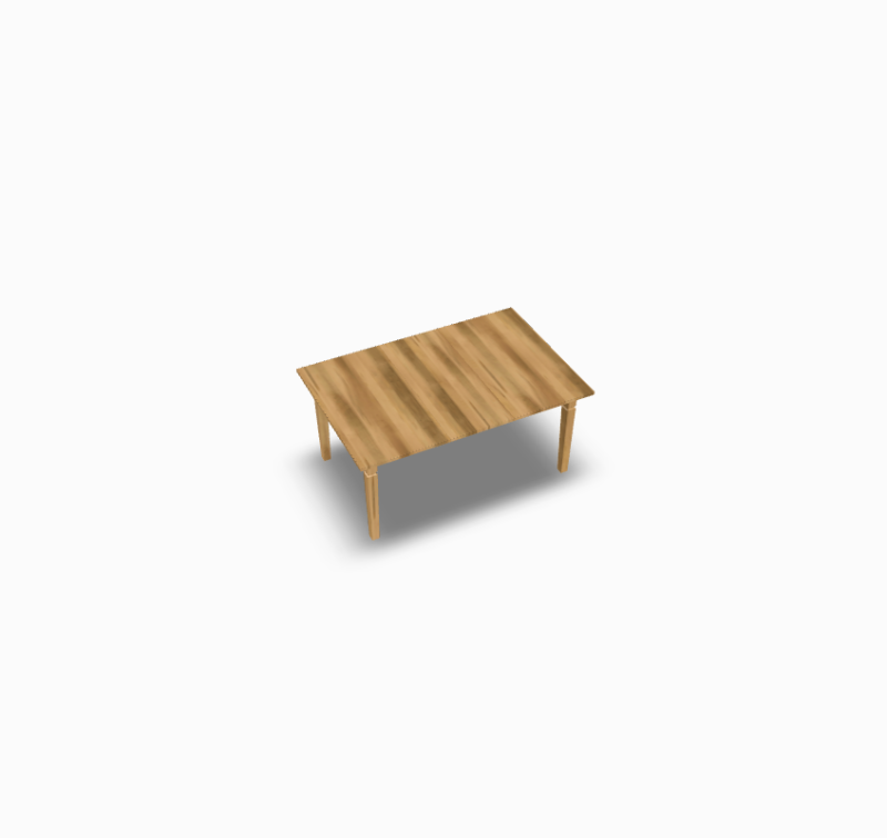 Plank Table 4848P w/ 1-18 Leaf