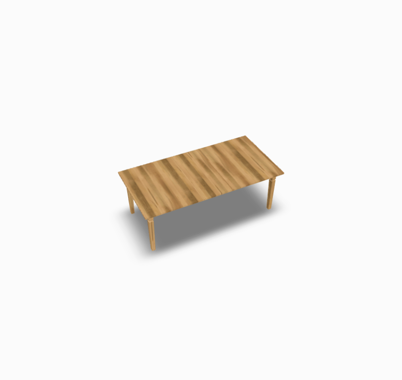 Plank Table 4872P w/ 1-18 Leaf