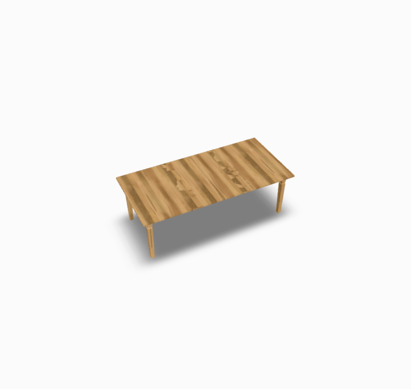 Plank Table 4872P w/ 2-18 Leaves