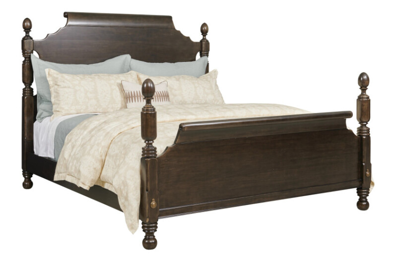 Bridgetown Cal-king Brighton Poster Bed - Black - Complete