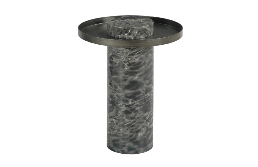Ala Carte Accent Stone Chairside Table - Tall