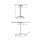 Billy Pub table 50551-36/24+90810/48 - Image 3