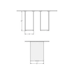 Zoel Non-extendable table 51460/2530+90485/49 - Image 3