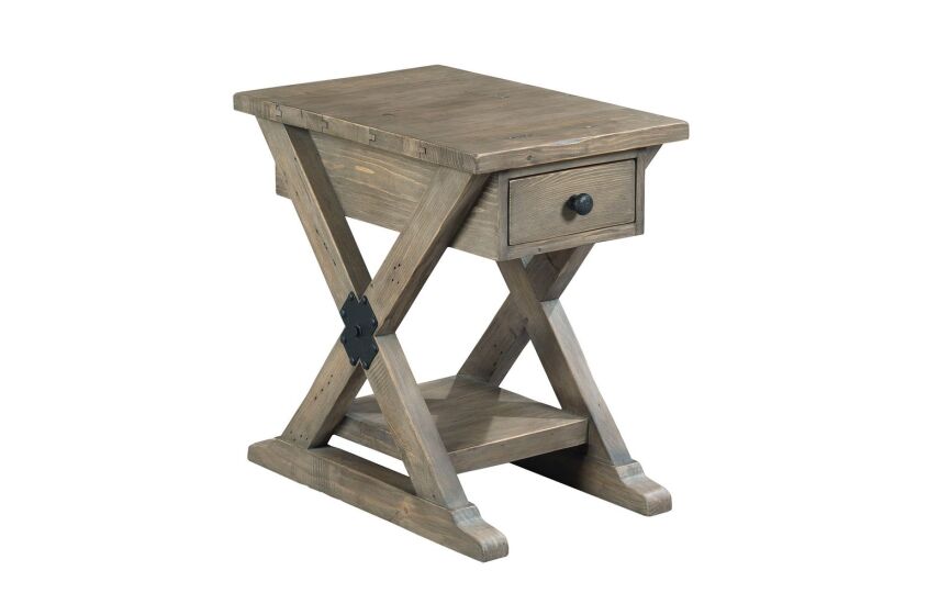 Reclamation Place Trestle Chairside Table
