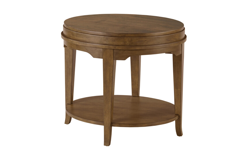 Nicolette-hamilton Oval End Table-auburn