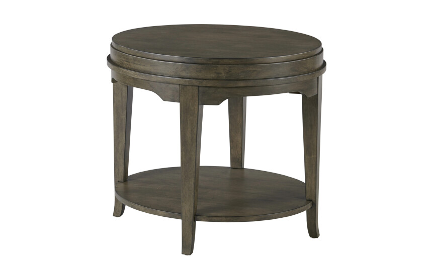 534914C-104519312 Nicolette-hamilton Oval End Table-charcoal - Image 1