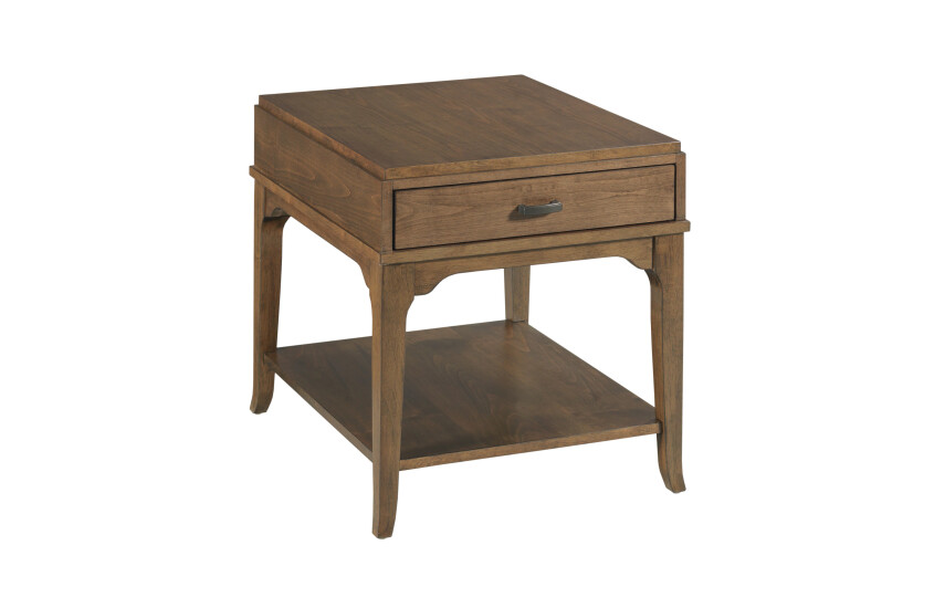 Nicolette-hamilton Rectangular Drawer End Table-auburn