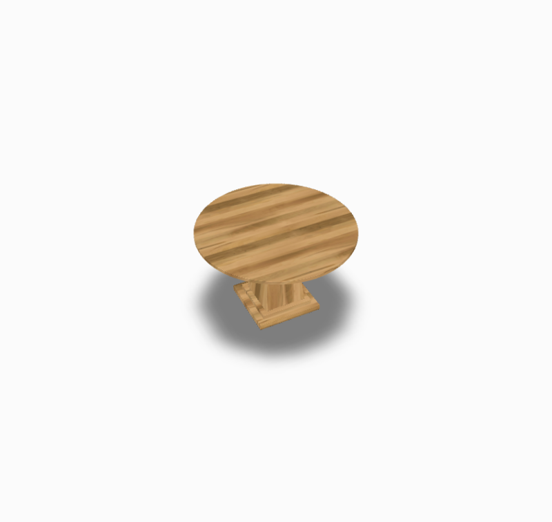 Plank Table 5454P Solid Round